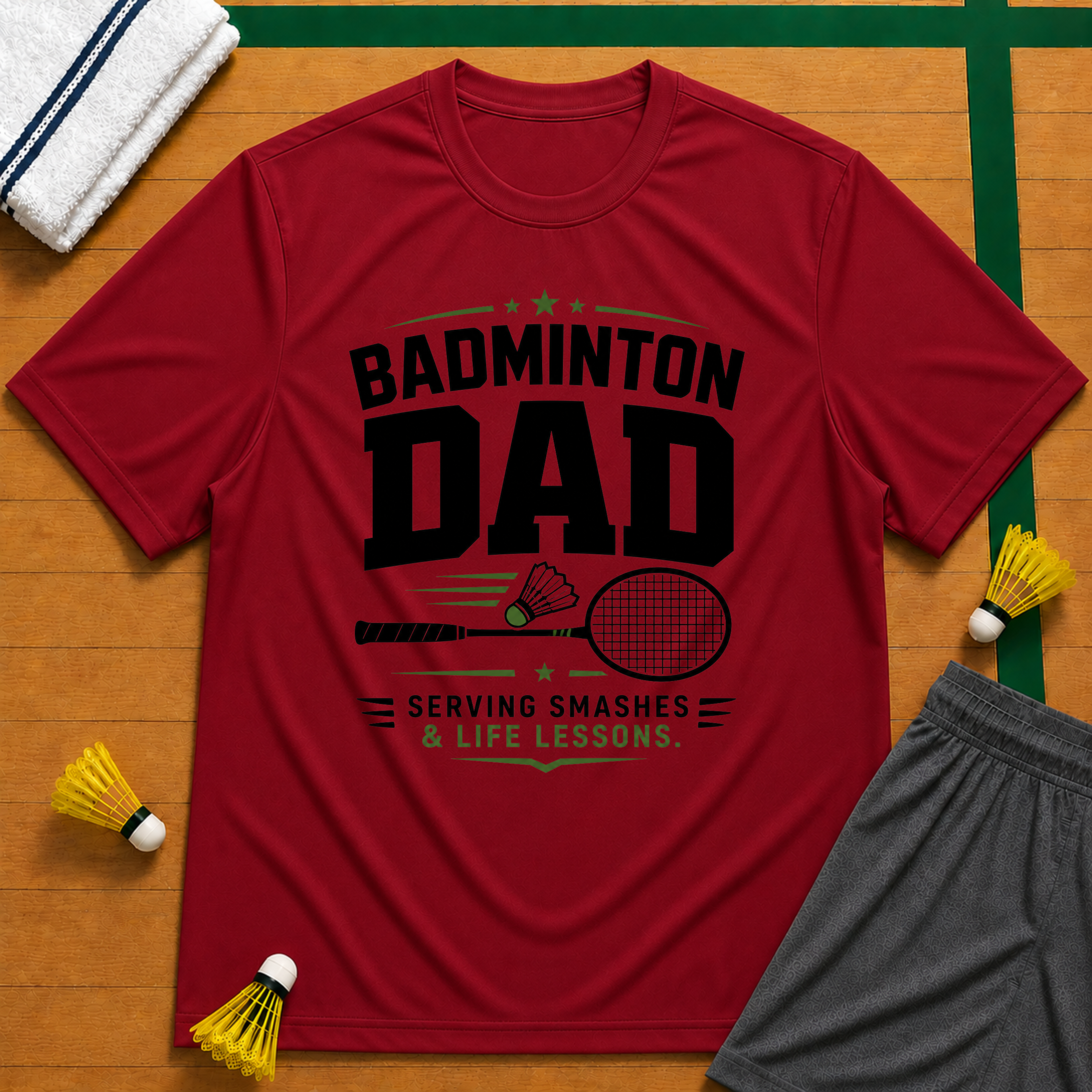 Dad Badminton T-Shirt