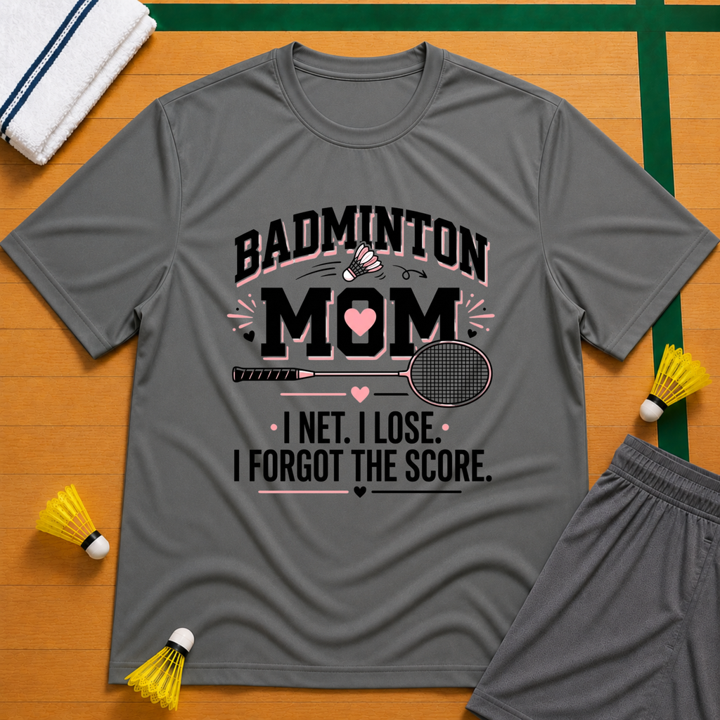 Mom Badminton T-Shirt