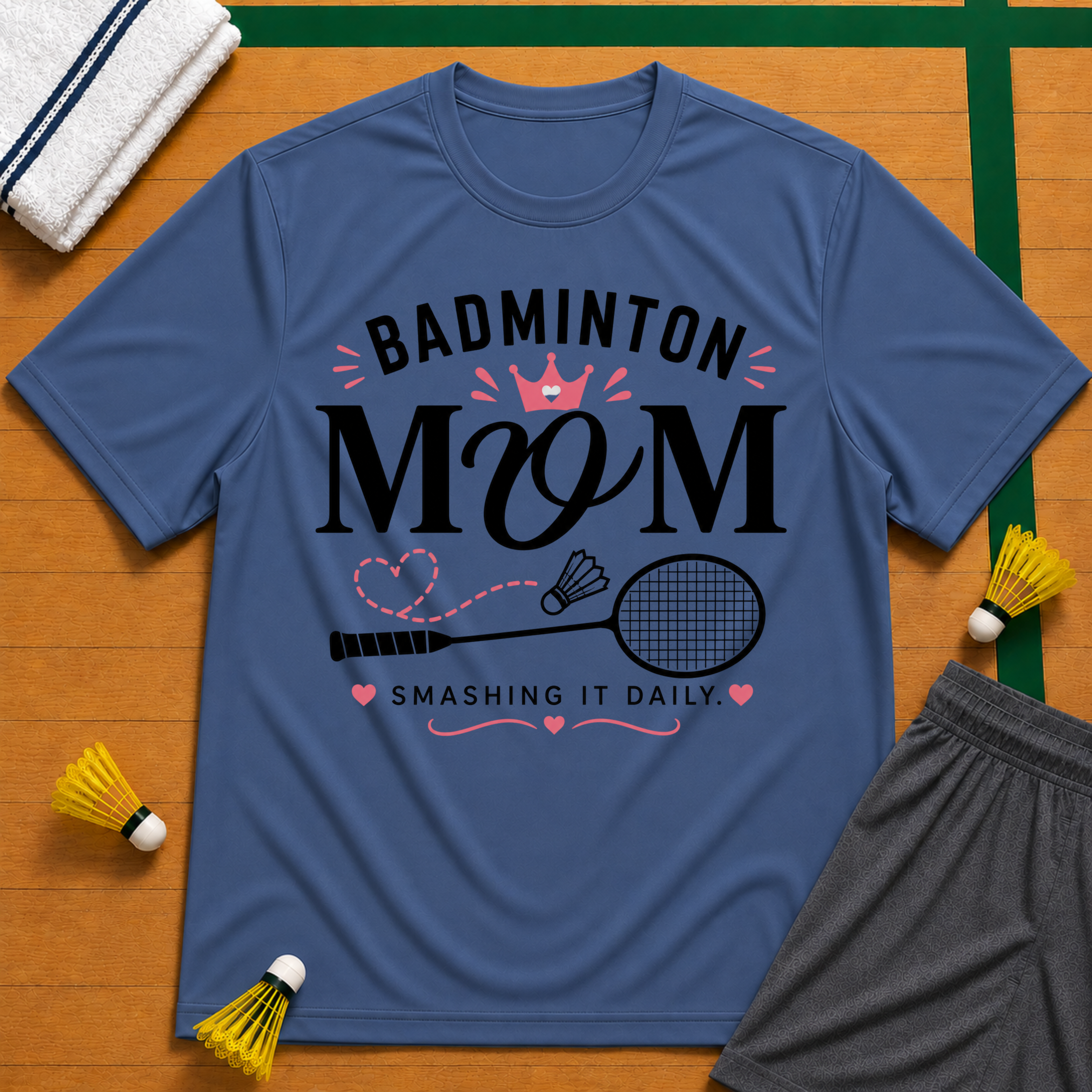 Mom Daily Badminton T-Shirt