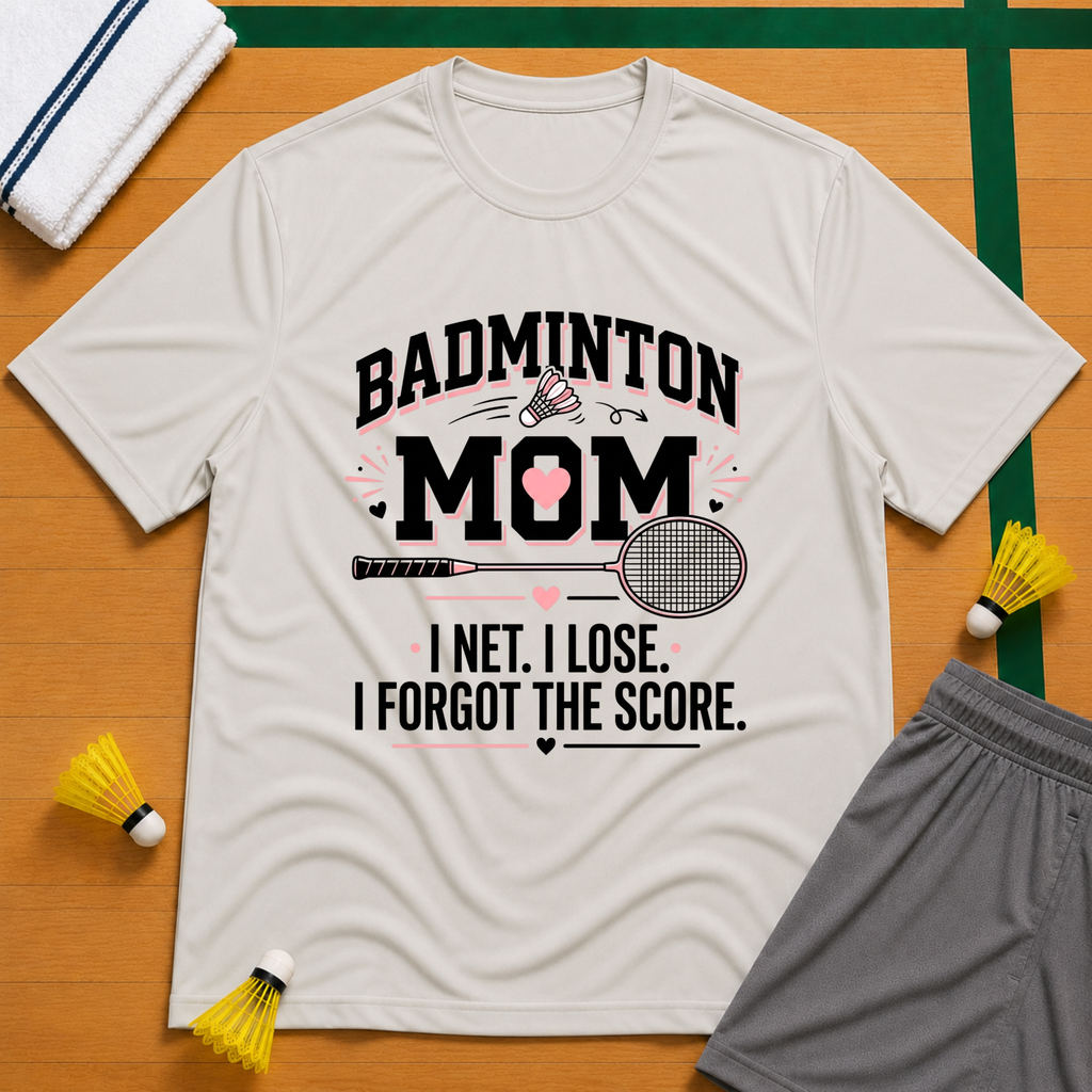 Mom Badminton T-Shirt