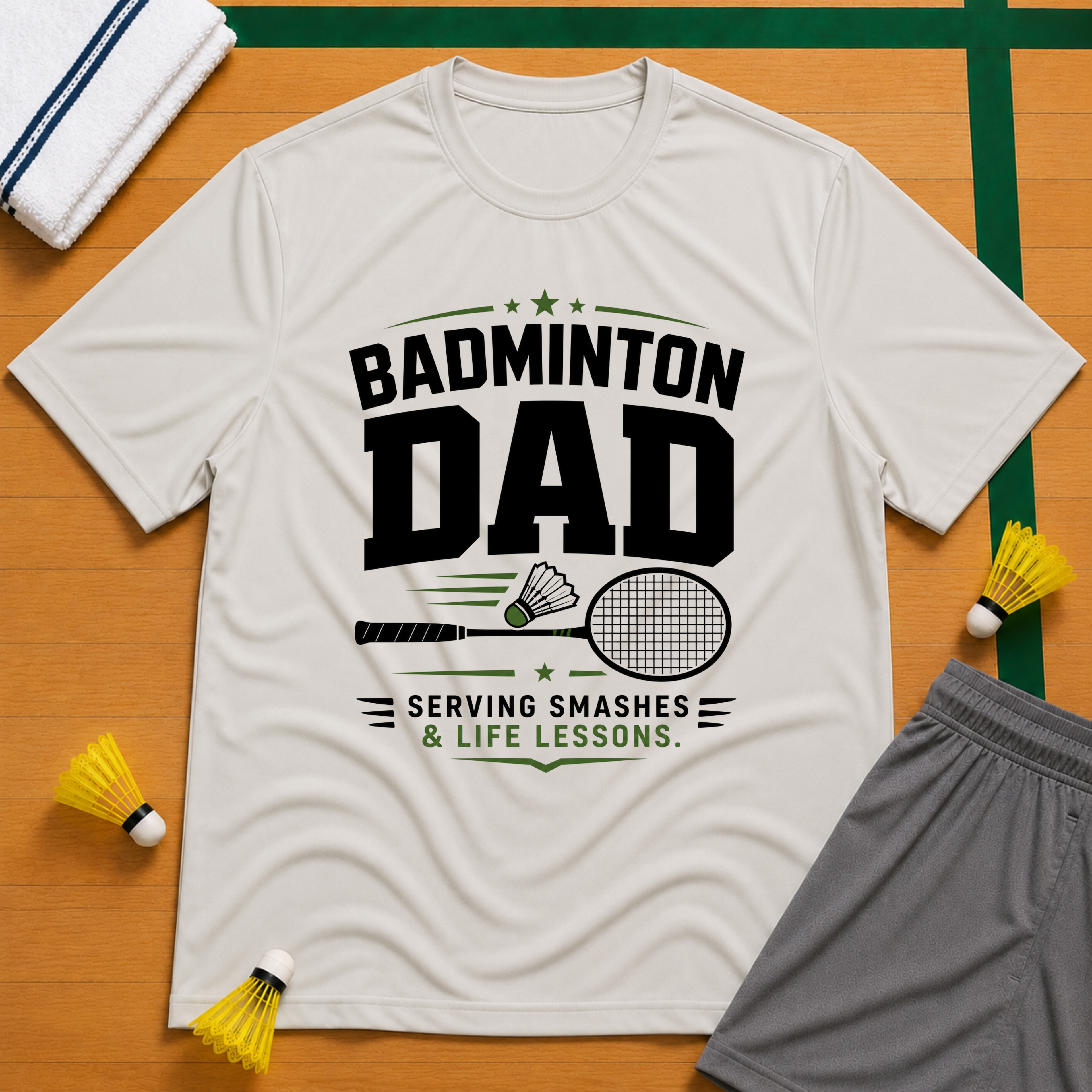 Dad Badminton T-Shirt