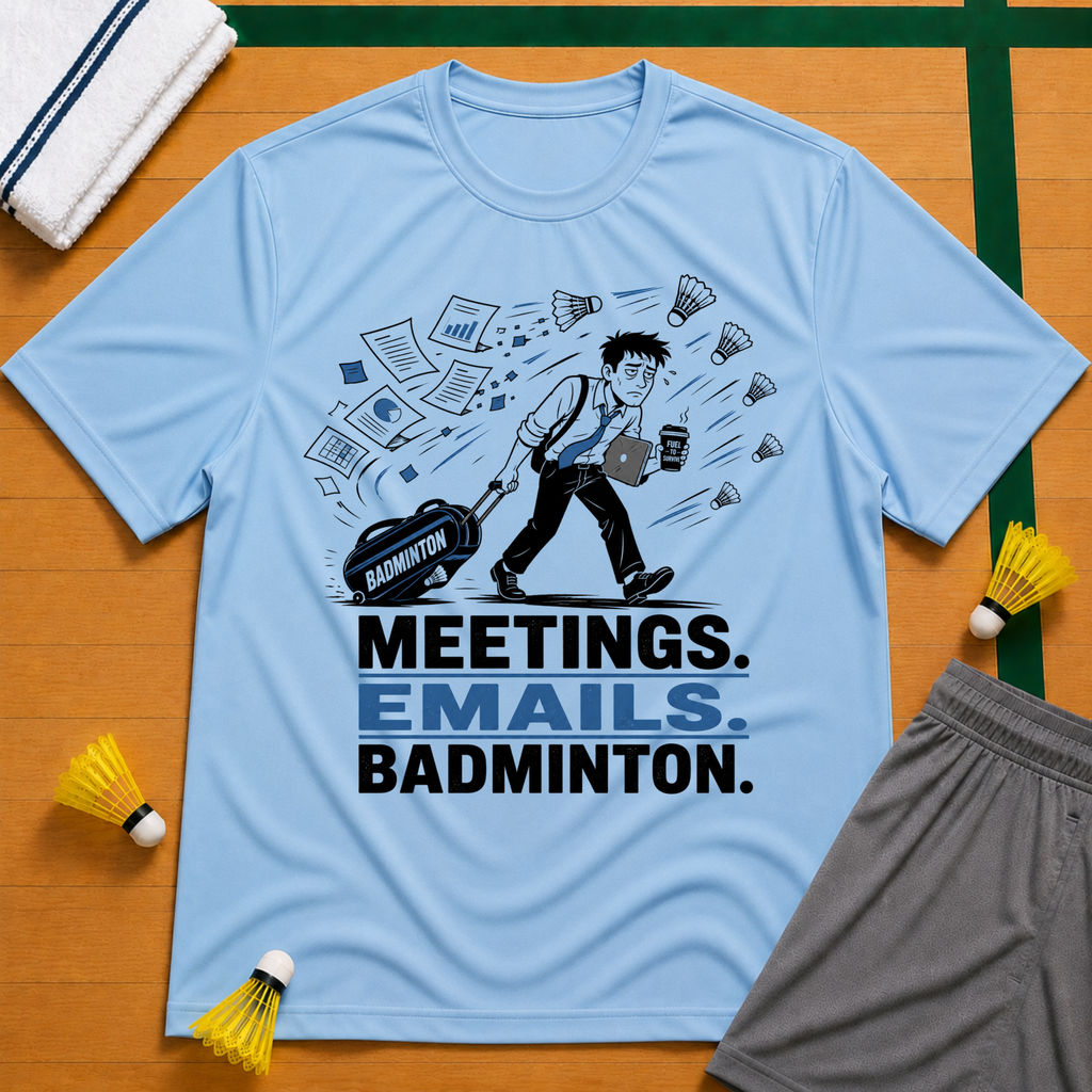 Work-Badminton T-Shirt