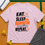 Eat-Sleep-Badminton-Repeat T-Shirt
