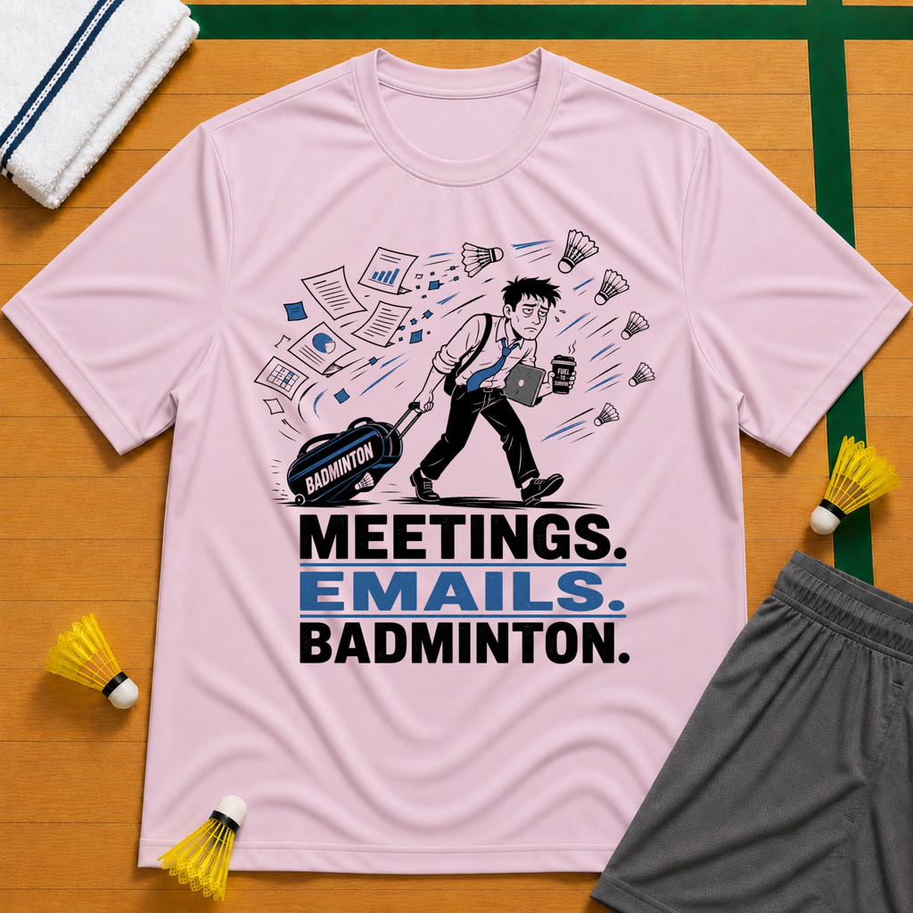 Work-Badminton T-Shirt