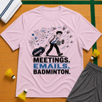 Work-Badminton T-Shirt