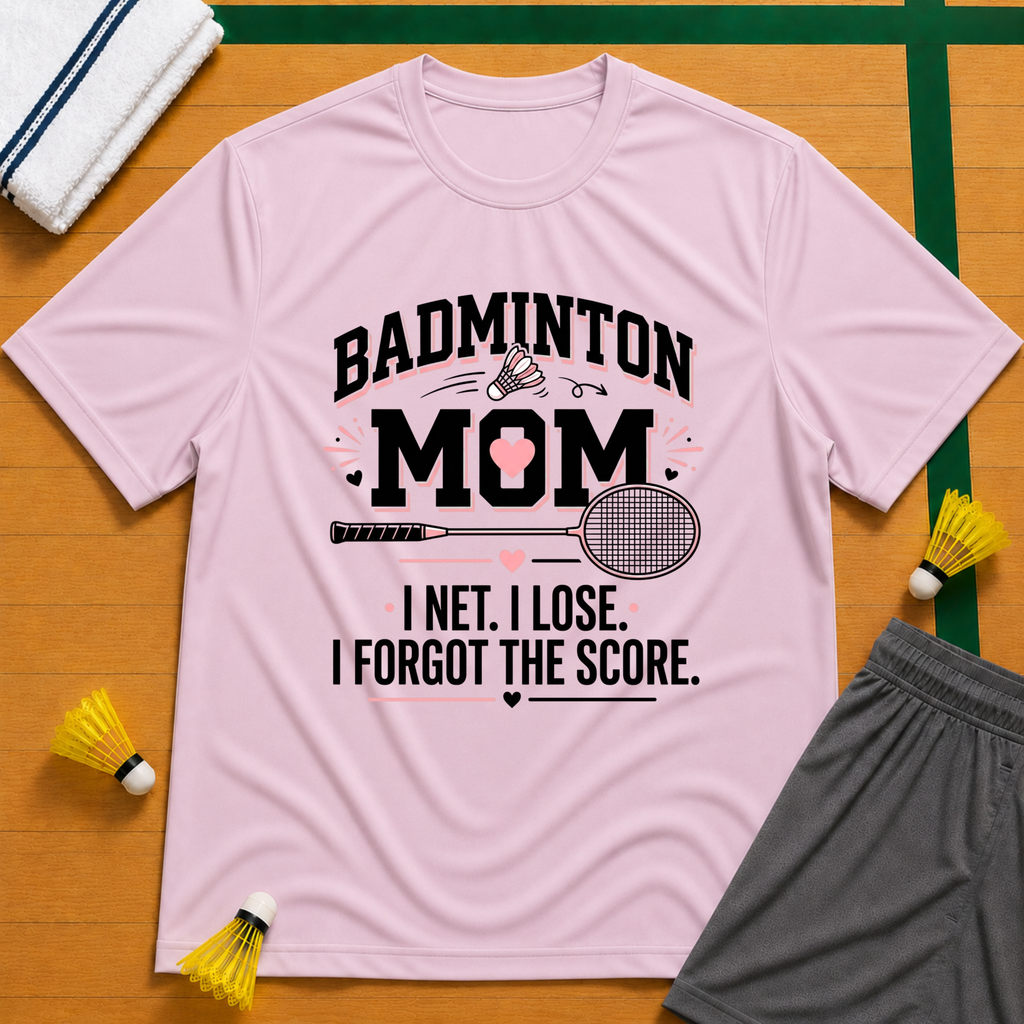Mom Badminton T-Shirt