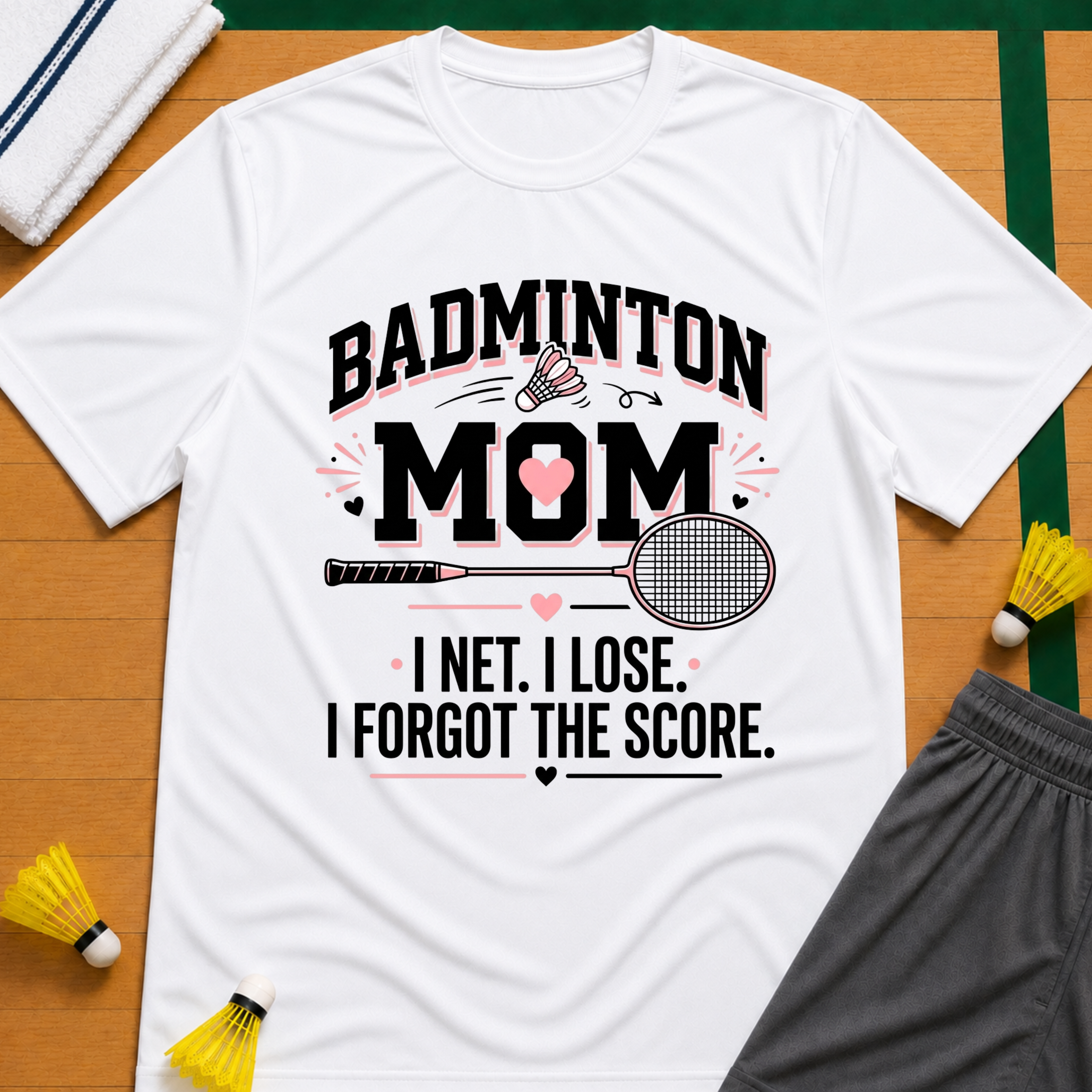 Mom Badminton T-Shirt