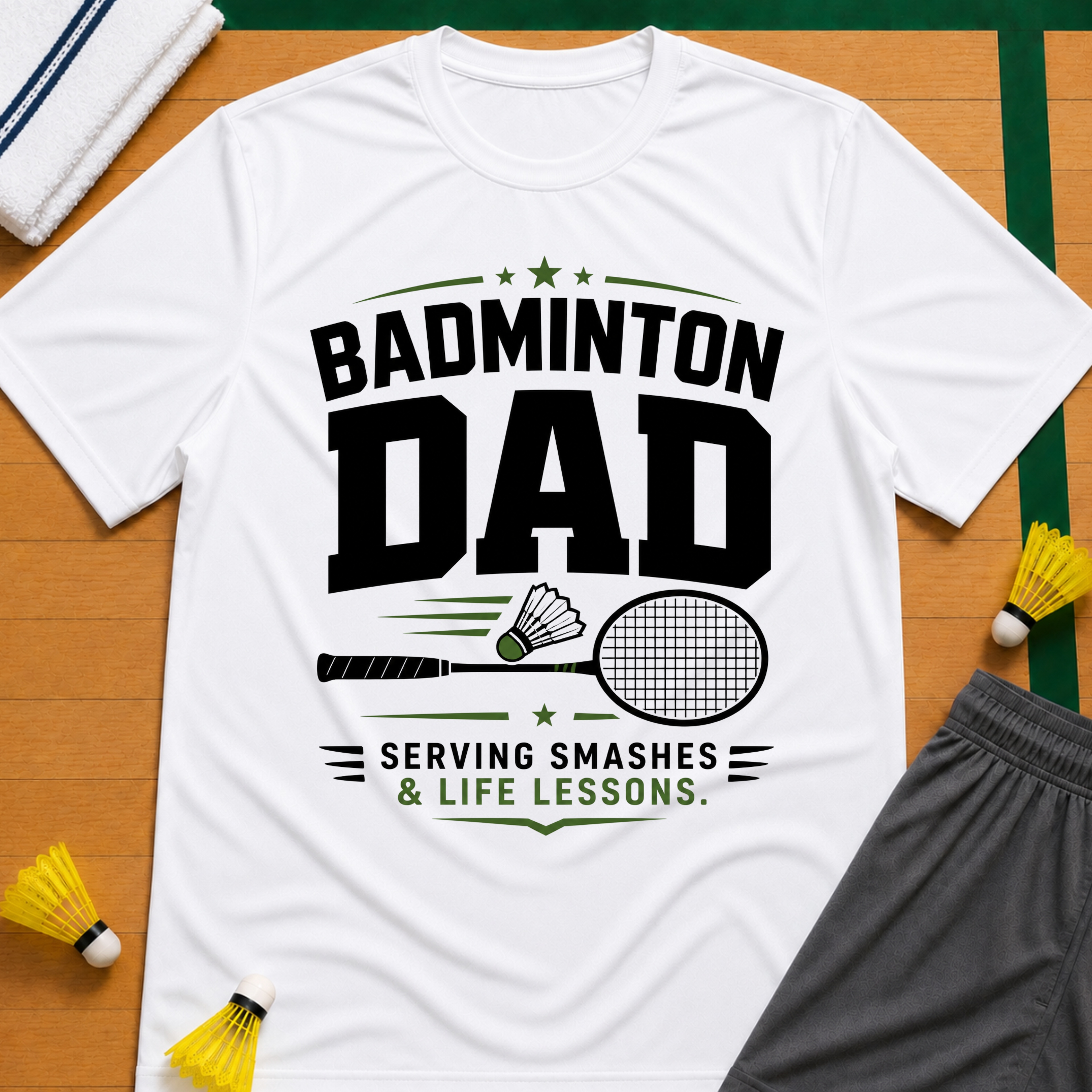 Dad Badminton T-Shirt